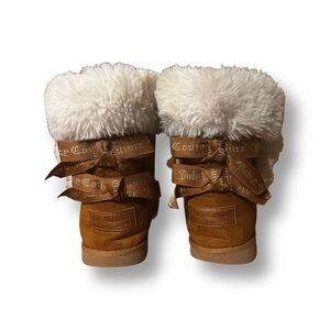 Juicy Couture Brown Fur Boots